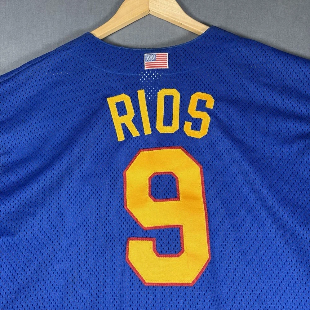 Vintage Kryptonite Jersey Majestic Softball USA Made Men's XL Rios #9